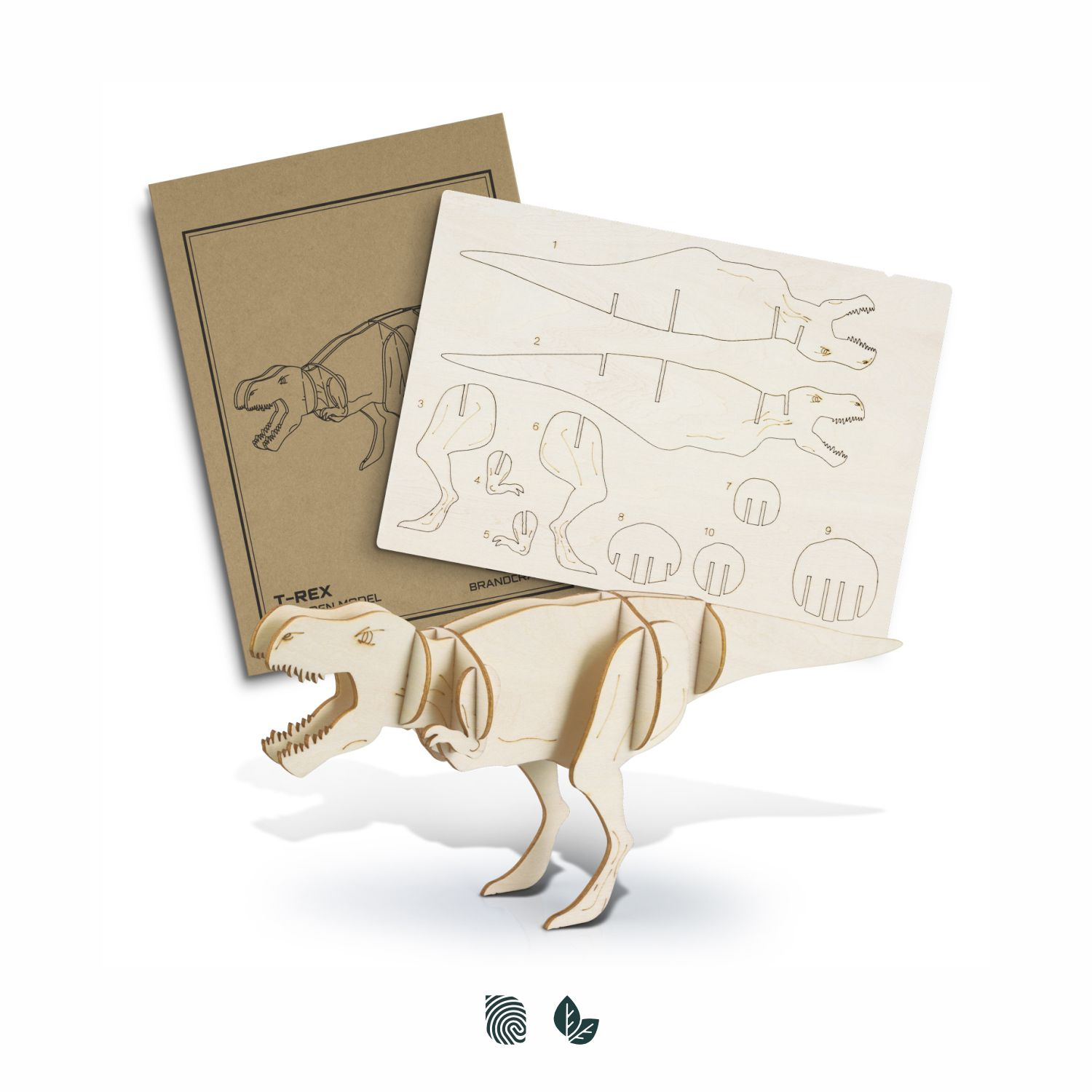 Tyrannosaurus Wooden Model 124055