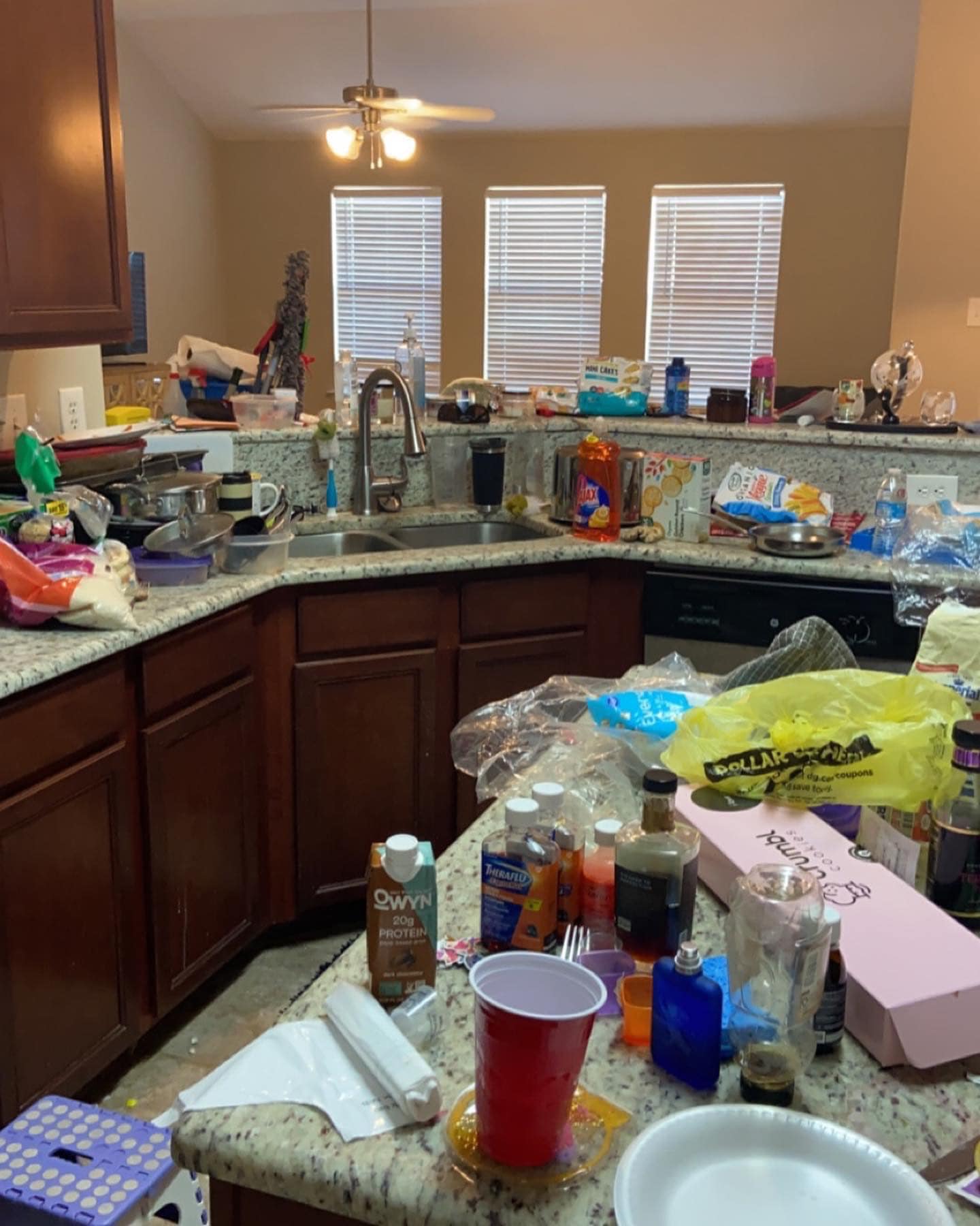 Messy Kitchen Before