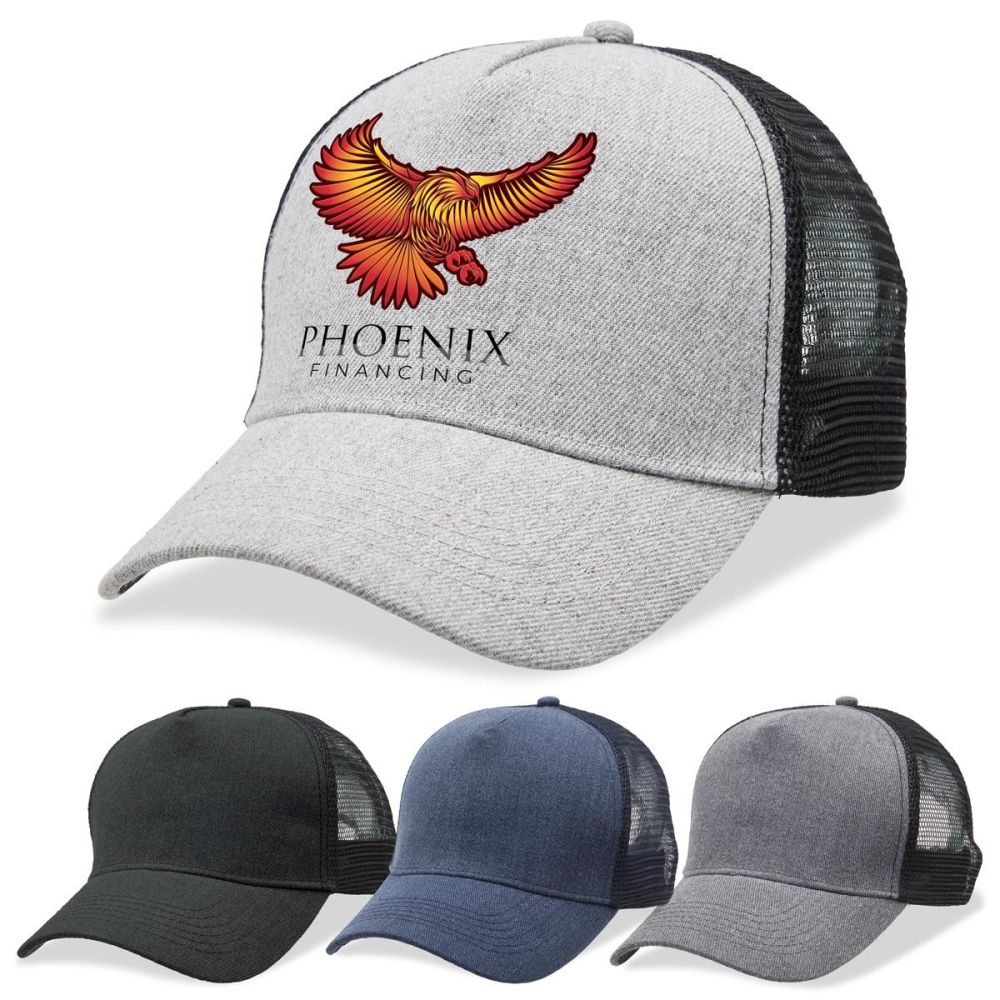 Heather Mesh Trucker 4395