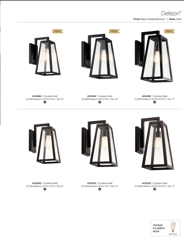 525 Delison Collection
Available in Black or Rubbed Bronze
Starting at
Regular Price $198.99
On Sale $179.99
