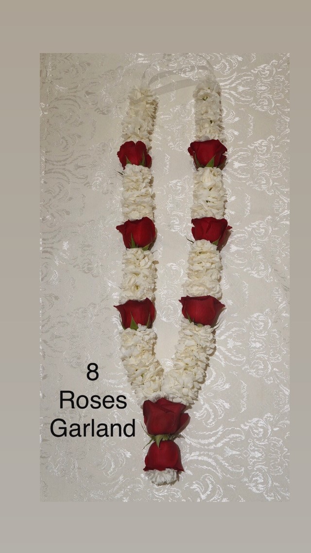8 Roses Garland $97.50