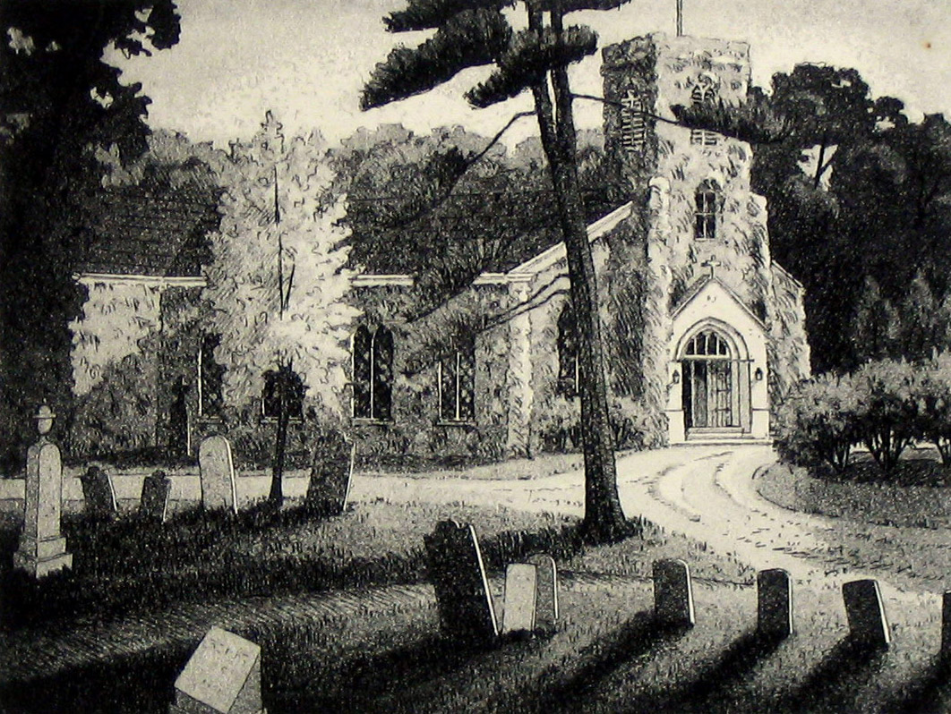 St. Marks Church, etching