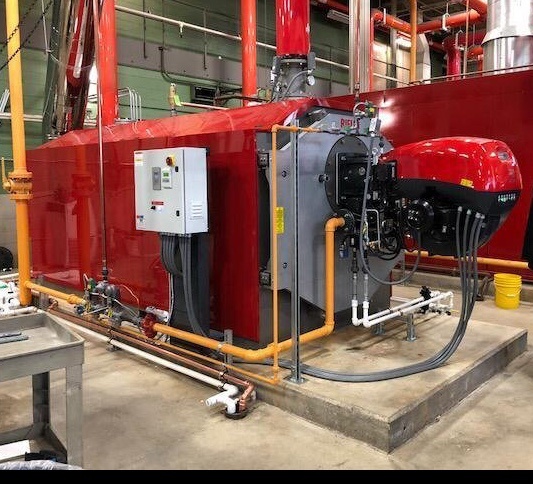 RIELLO RTC-10000, 10.0Mbh Condensing Boiler & Dual Fuel Riello Burner 