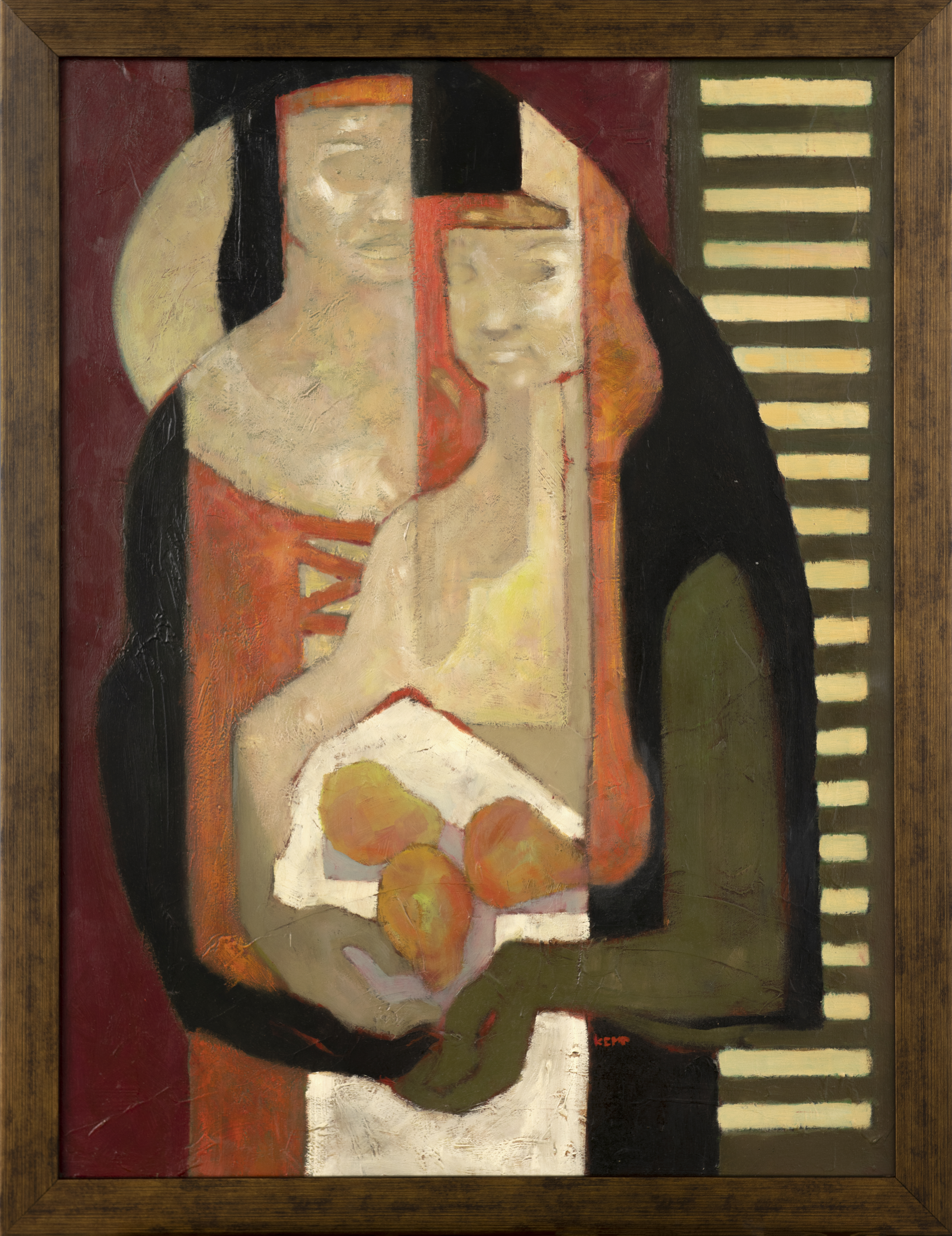 Public washroom along trail in Pinafore Park
Artist: James Kemp, Two Women, 1978, Oil on board
ST. THOMAS-ELGIN PUBLIC ART CENTRE-PERMANENT COLLECTION
“THE ESTATE OF DONNA VERA EVANS BUSHELL AND THE ELGIN-ST. THOMAS COMMUNITY 
FOUNDATION”