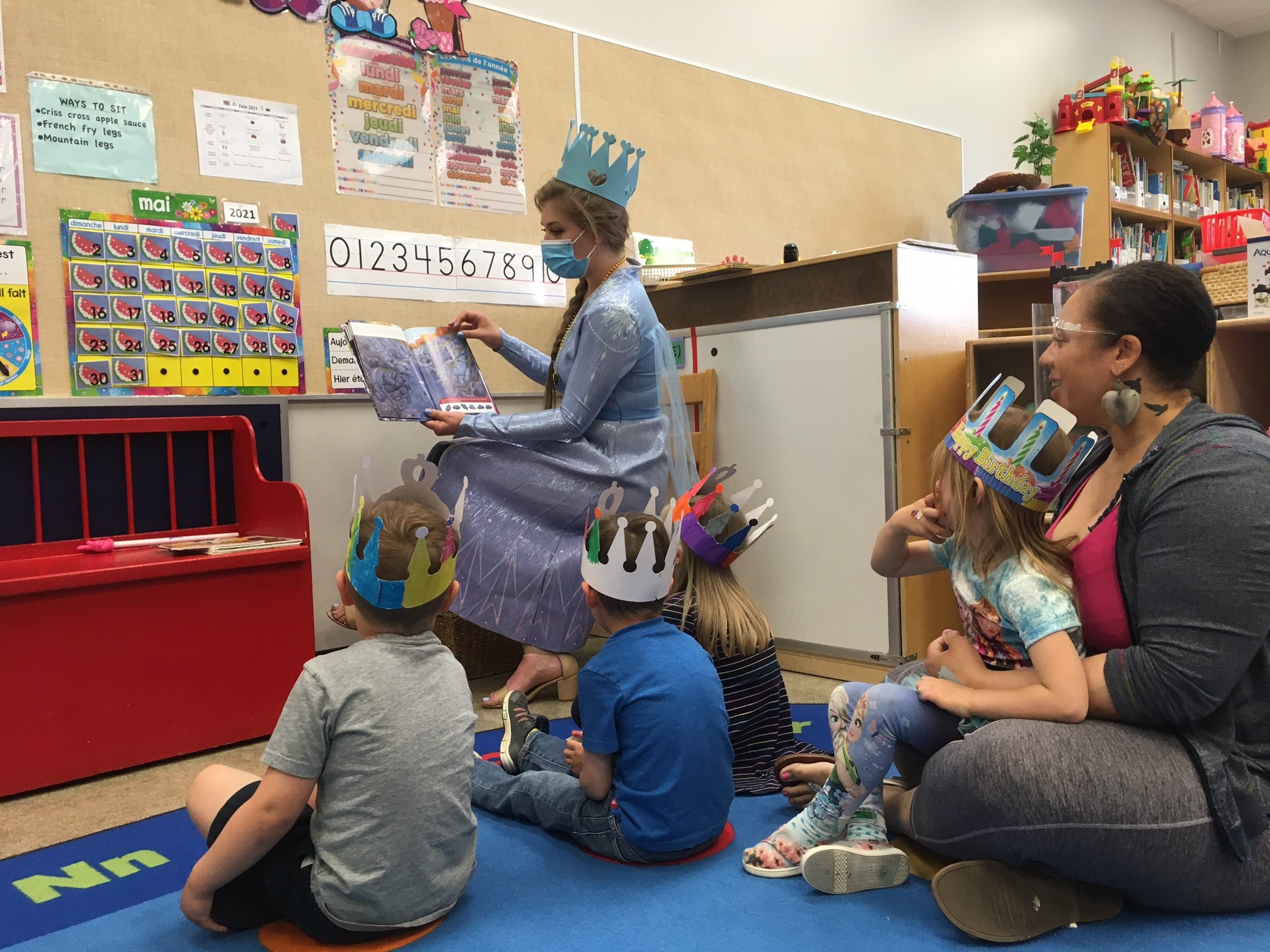 Elsa reads a story about Anna and herself!