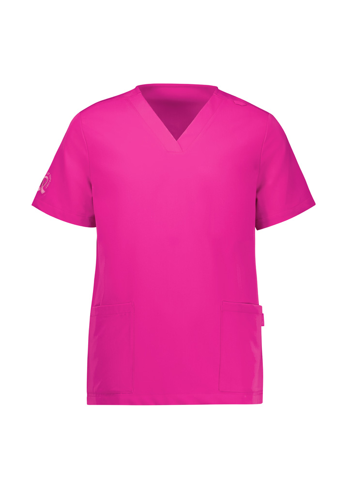 Pink V Neck Scrub Top - CST245LS