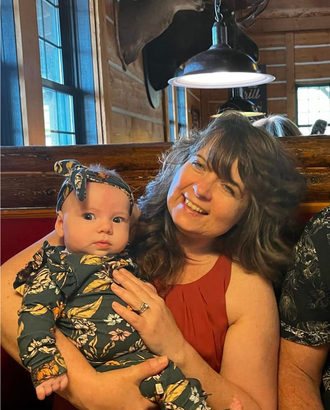 Kerry holding her granddaughter