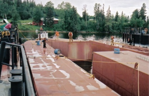 Modules going into drydock