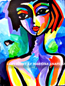 girly expression painting fine art