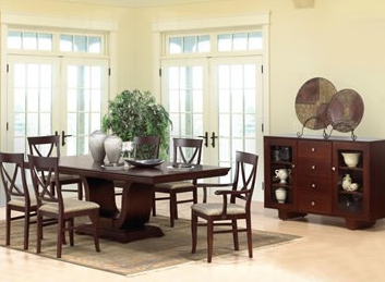 4395 Harp Top shown with A1200 Harp Base and 610 Tuscany side and arm chairs