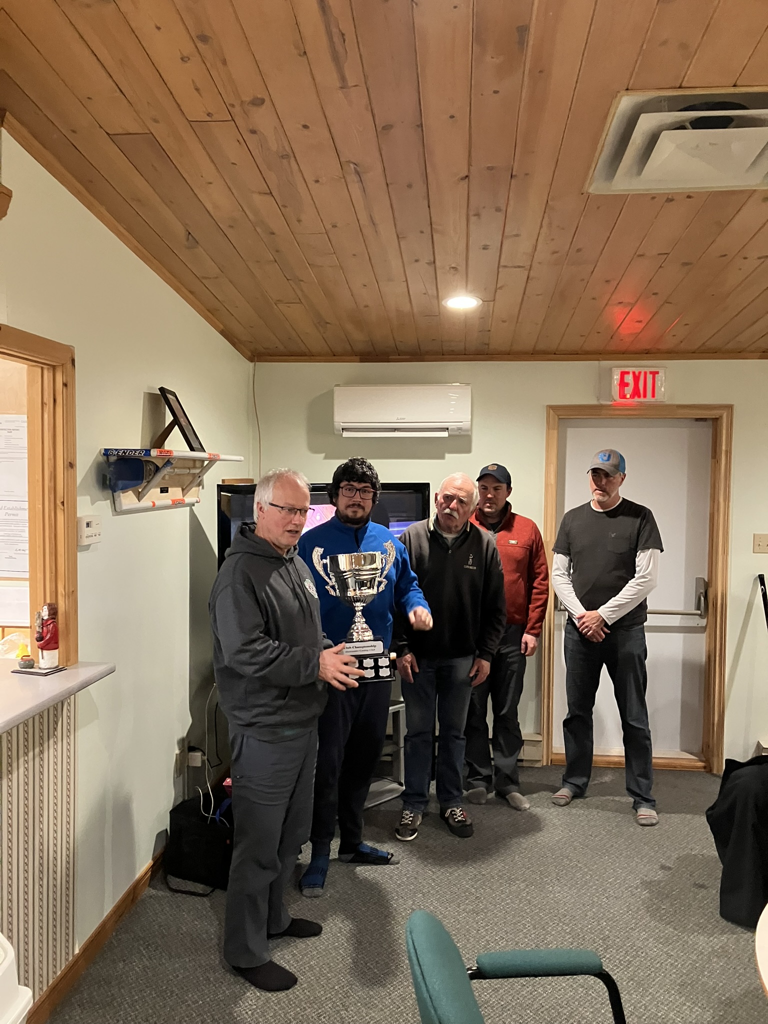 Trophy presentation by Lorne MacNeil