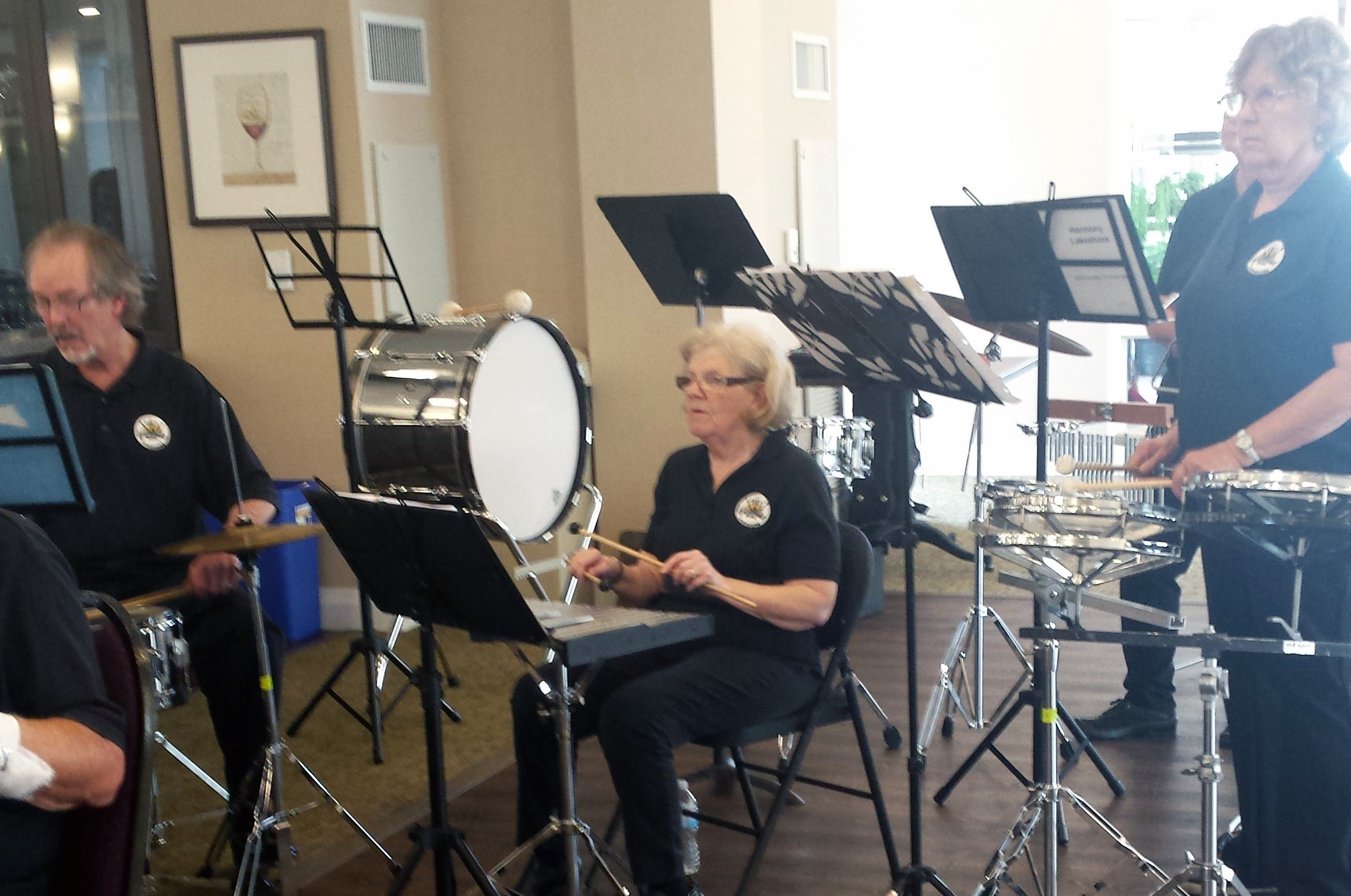 Percussion section in concert 2018