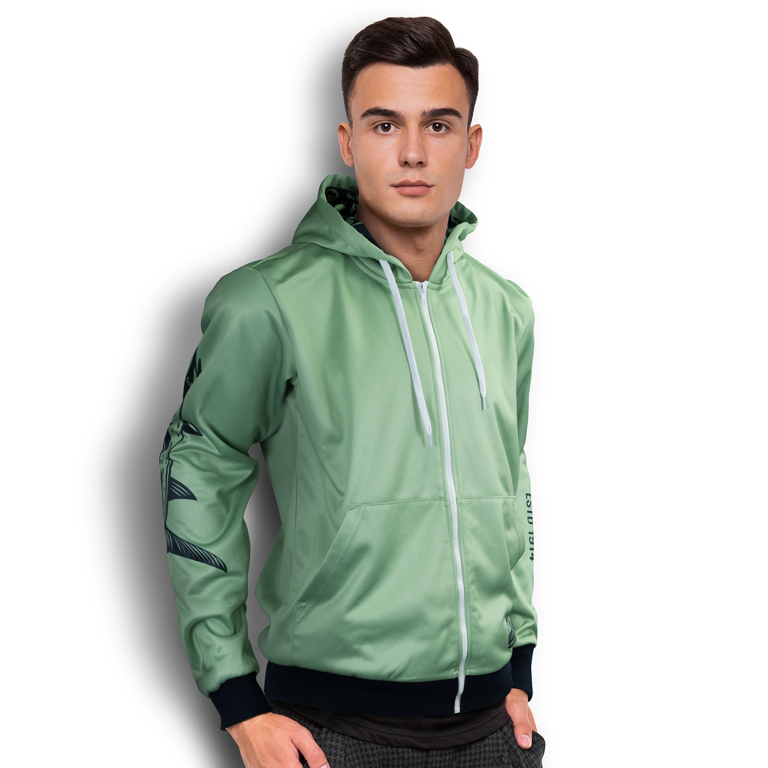 Custom Sports Hoodie Zip 121166