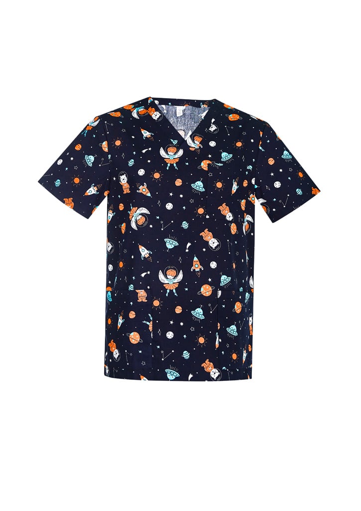 Printed Space Scrub Top - CST148MS
