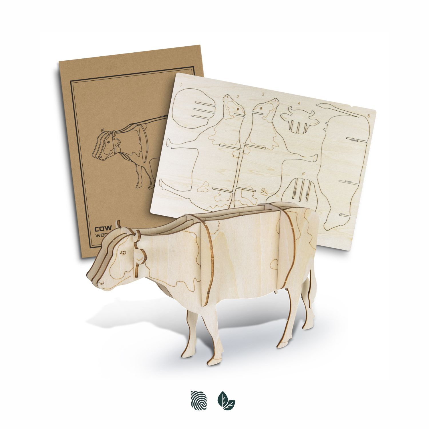 Cow Wooden Model 124047