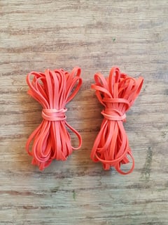 Red rubber bands
