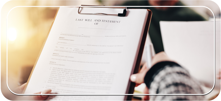 Hands holding a clipboard with paperwork on it