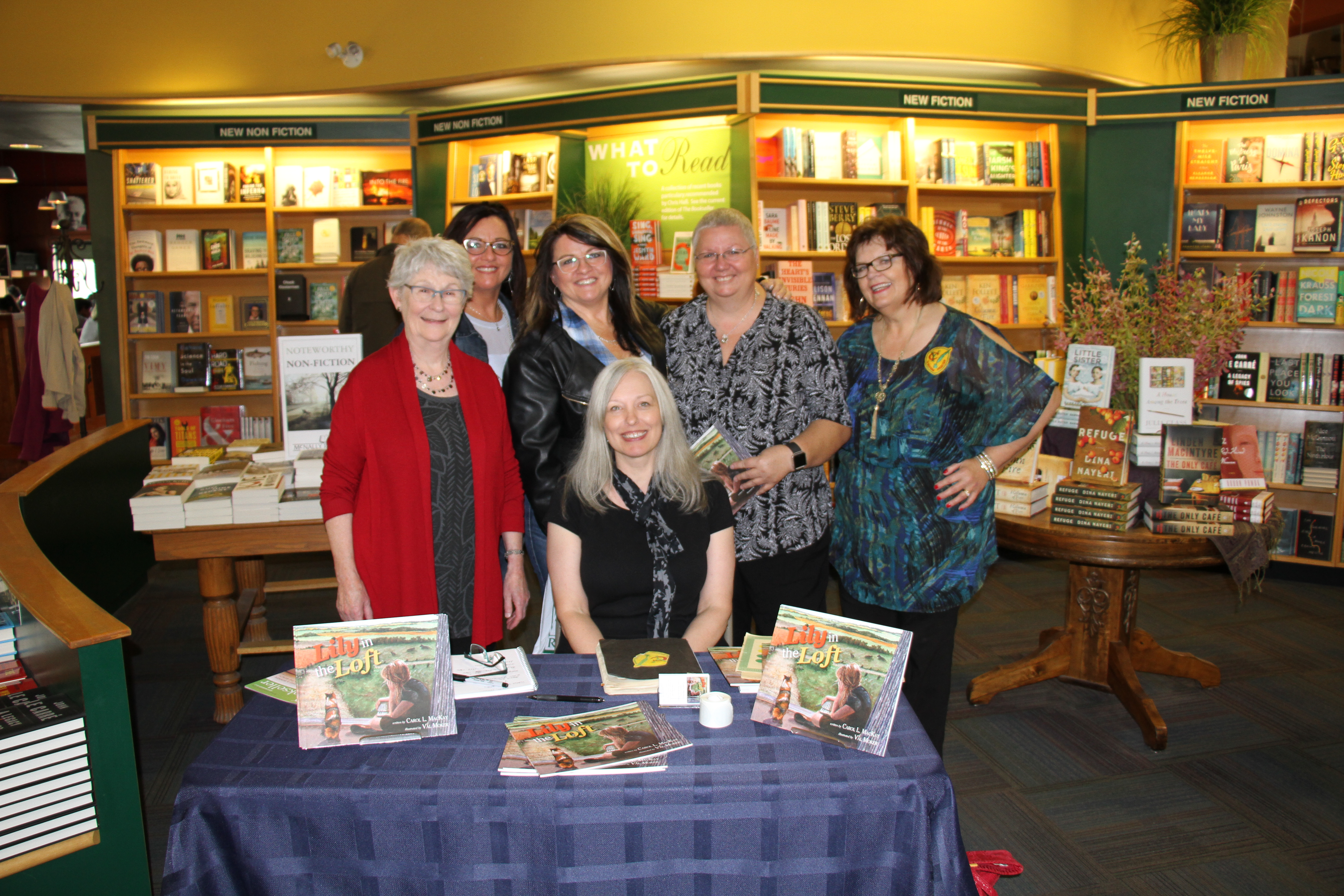 Some of the YCs who attended the Saskatoon launch of "Lily in the Loft."