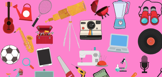 Library of Things
Borrow useful things/equipment that you need now, but do not want to own
Walk in