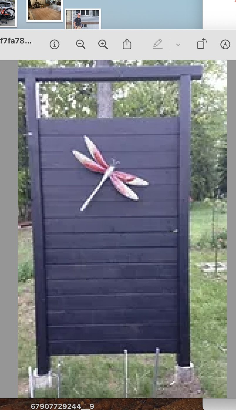 Privacy fencing.