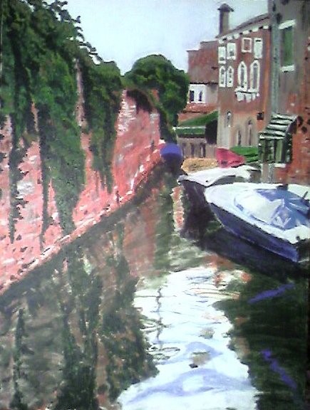 Venice Op.2, 40"X30"  2004, Acrylic on Canvas