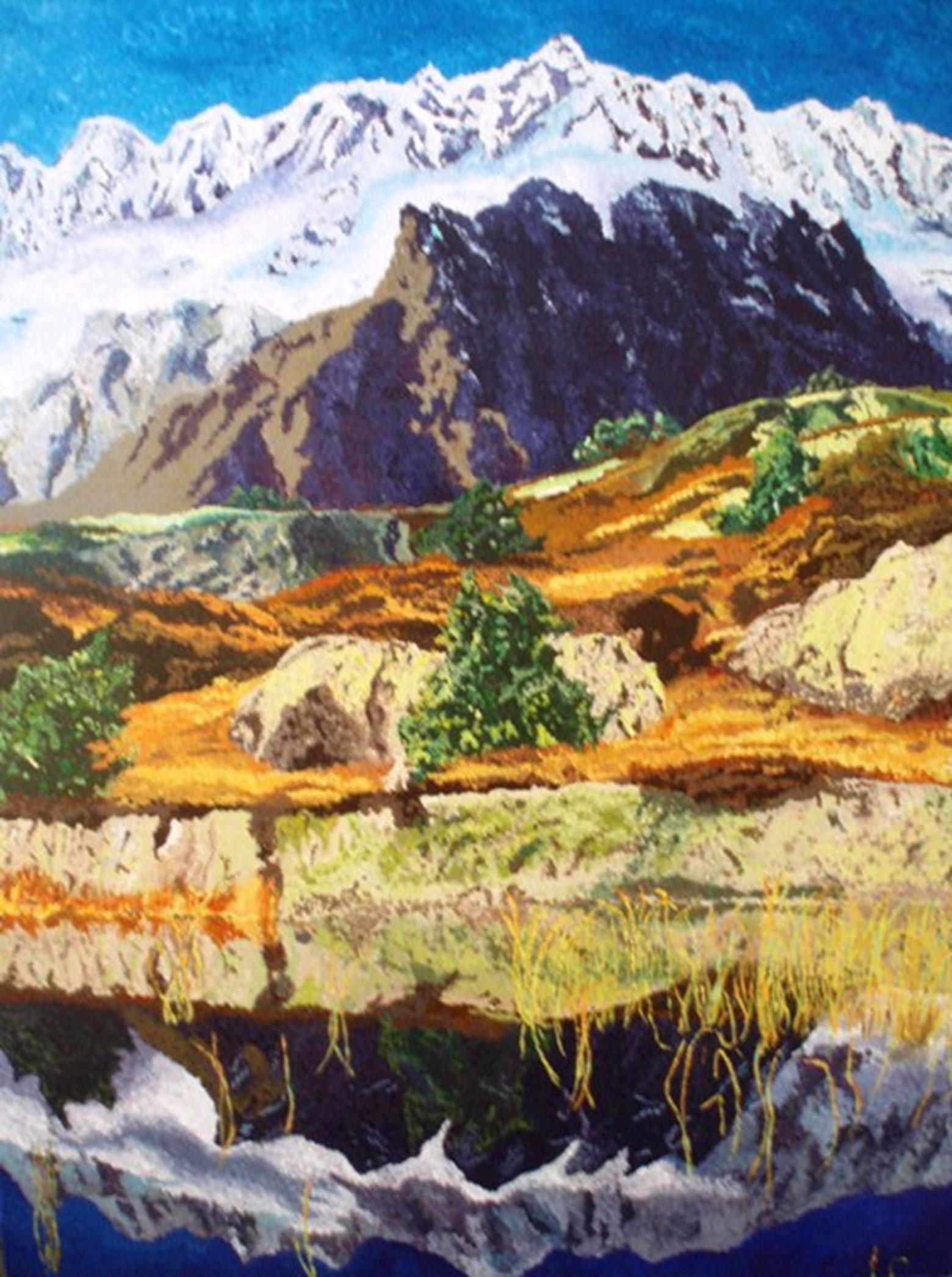 Zarmatt, 48"X36",, 2010, Acrylic on Canvas, Switzerland