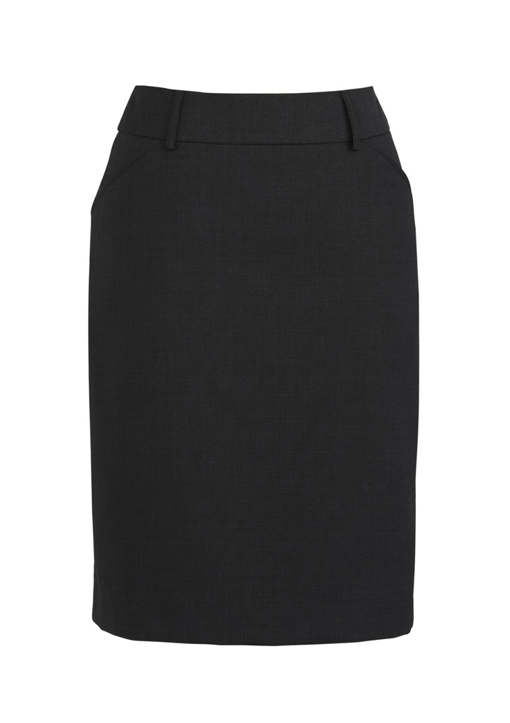 Wool Stretch Pleat Skirt - 24015