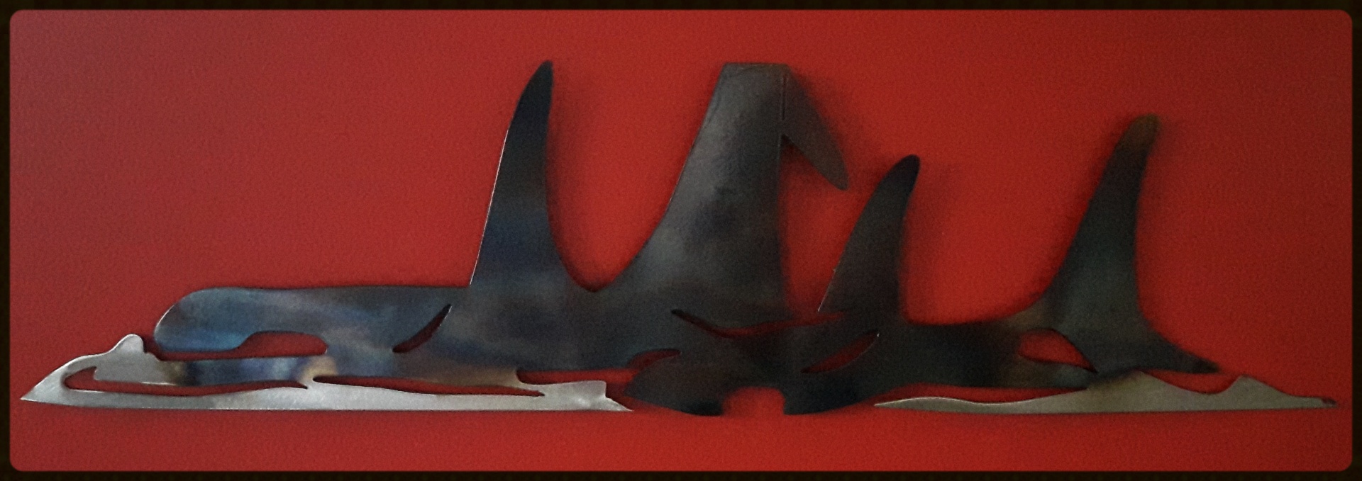 Metal Art, Pod of Orcas, Campbell river BC, Vancouver island BC, Vancouver BC, Victoria BC, British Columbia,Alberta