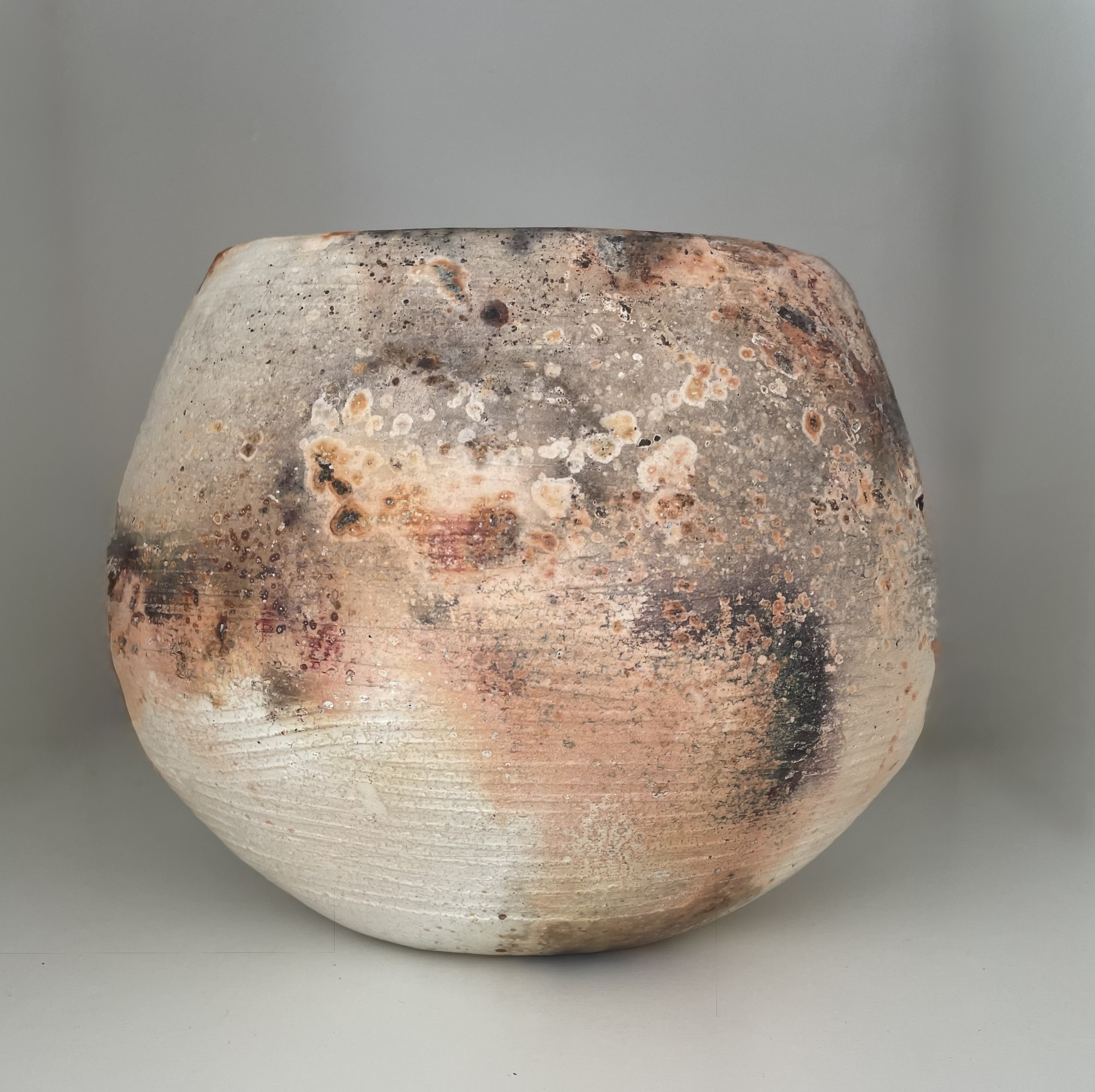 Coiled bowl, 6"H X 7"W X 4"D