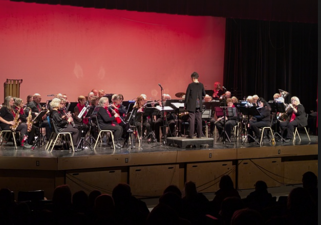 Lakeshore New Horizons Intermediate Band performing at the Christmas Concert in support of the Bowmanville Hospital Foundation in December 2024.