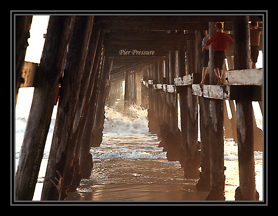 Situational Photography (27x21) 
San Clemente Beach, California
<< Pier Pressure >>
