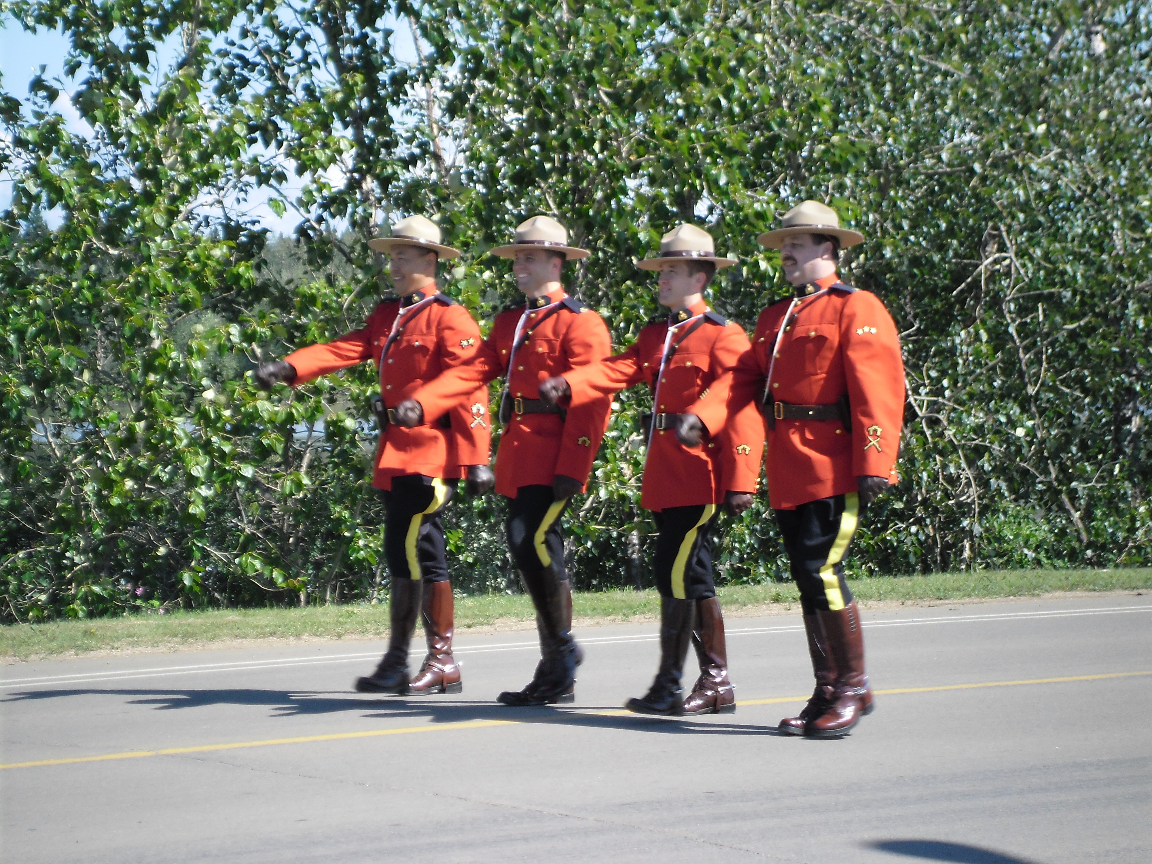 RCMP in 2013 Canada Day Parade.
Photo Credit: Marilee Cranna Toews
