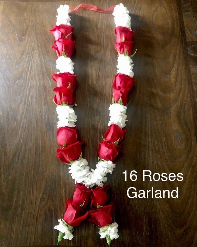 16 Roses Garland $110