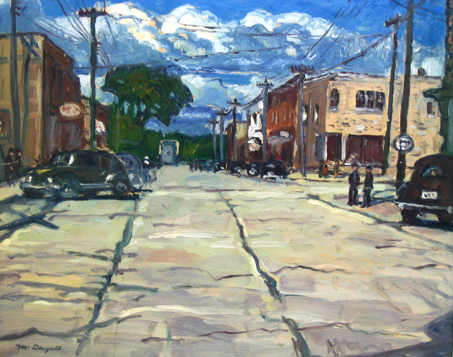 Drayton Street, Oil on board