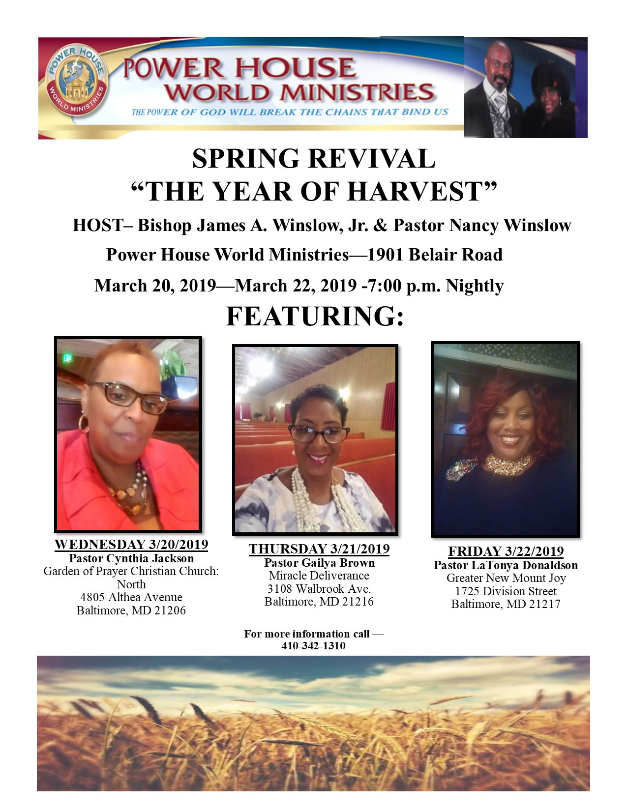 Power House World Ministries - Spring Revival