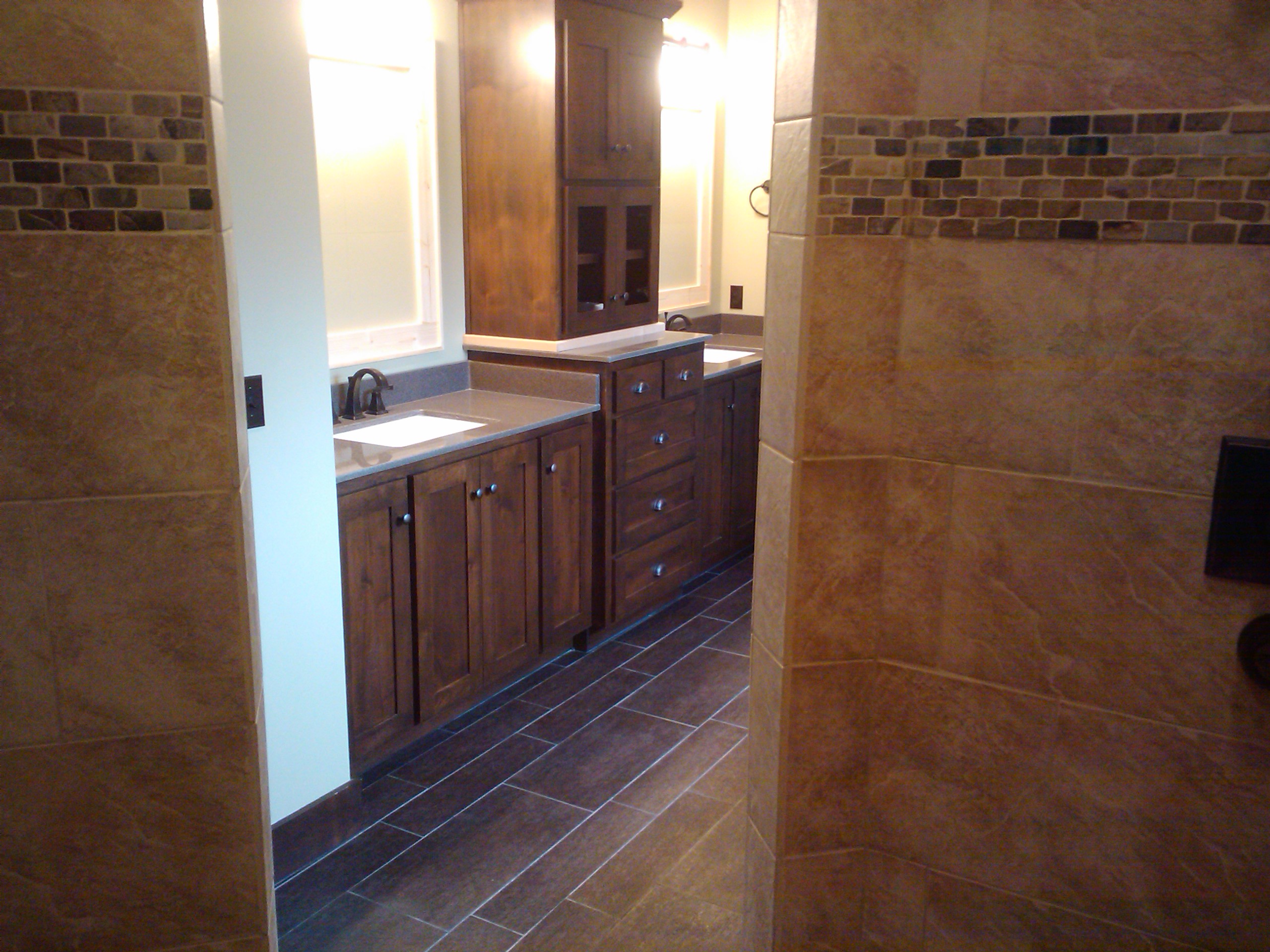 Clean bathroom after renovation