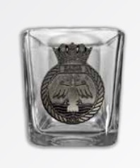 9 oz WHISKEY GLASS with 1.5" CUSTOMIZED EMBLEM