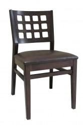 Checker Side Chair, upholstered