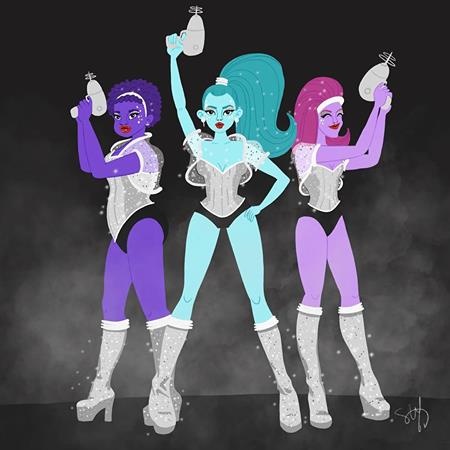 Saucy Jack and the Space Vixens - Fan Art by Sarah Ross