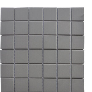 Cali Dark Grey 2" square unglazed