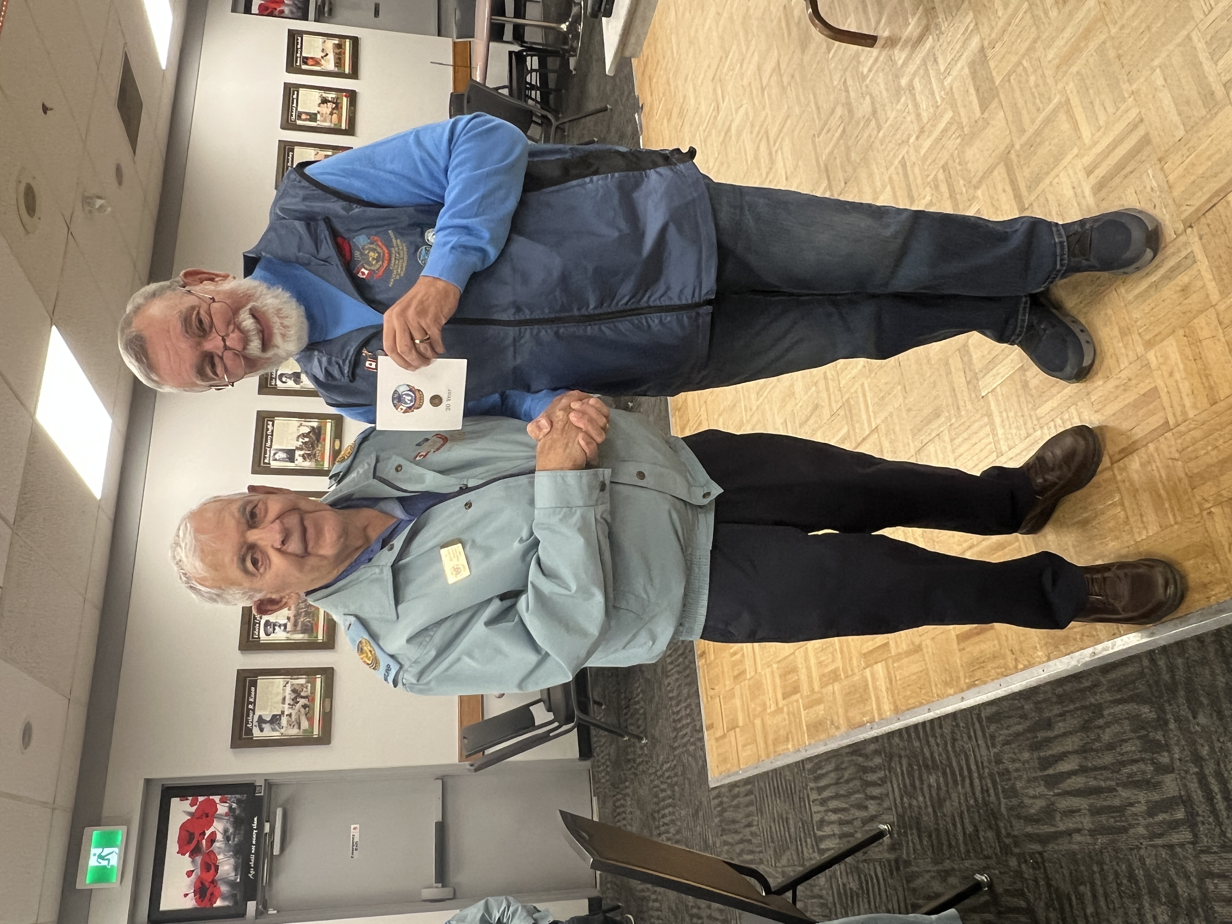 Presentation of years of service pins – Congratulations to  Al Polowick – 20 years 