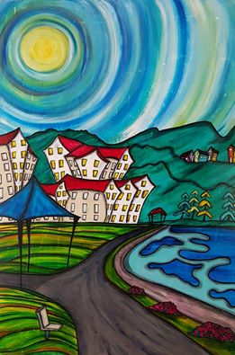 "Parksville" [2016]
30" x 40" (image). 31" x 41" (framed)
Mixed media on canvas
SOLD