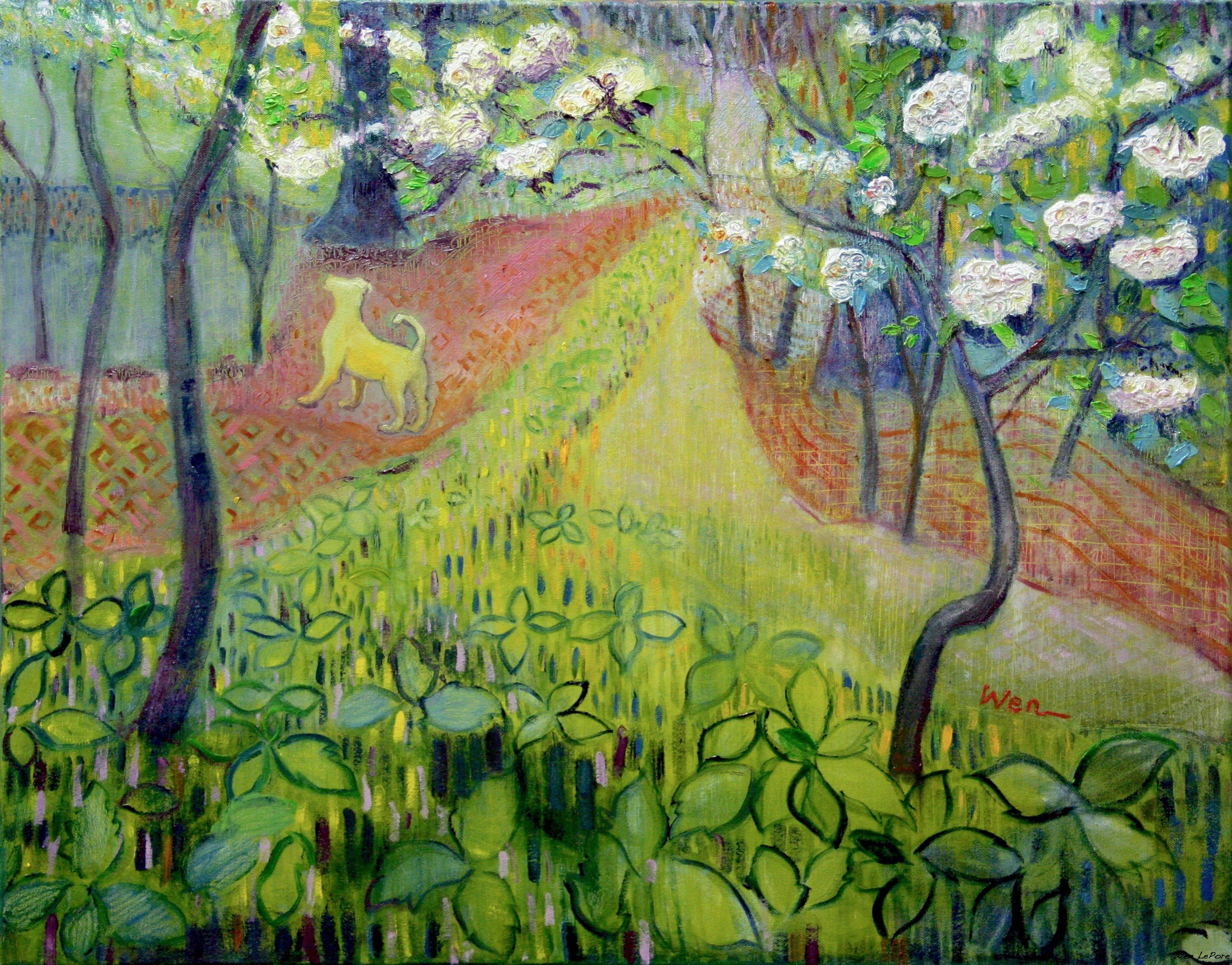 Mountain Laura Blossom at Monticello Paark
oil on canvas
24" x 30"