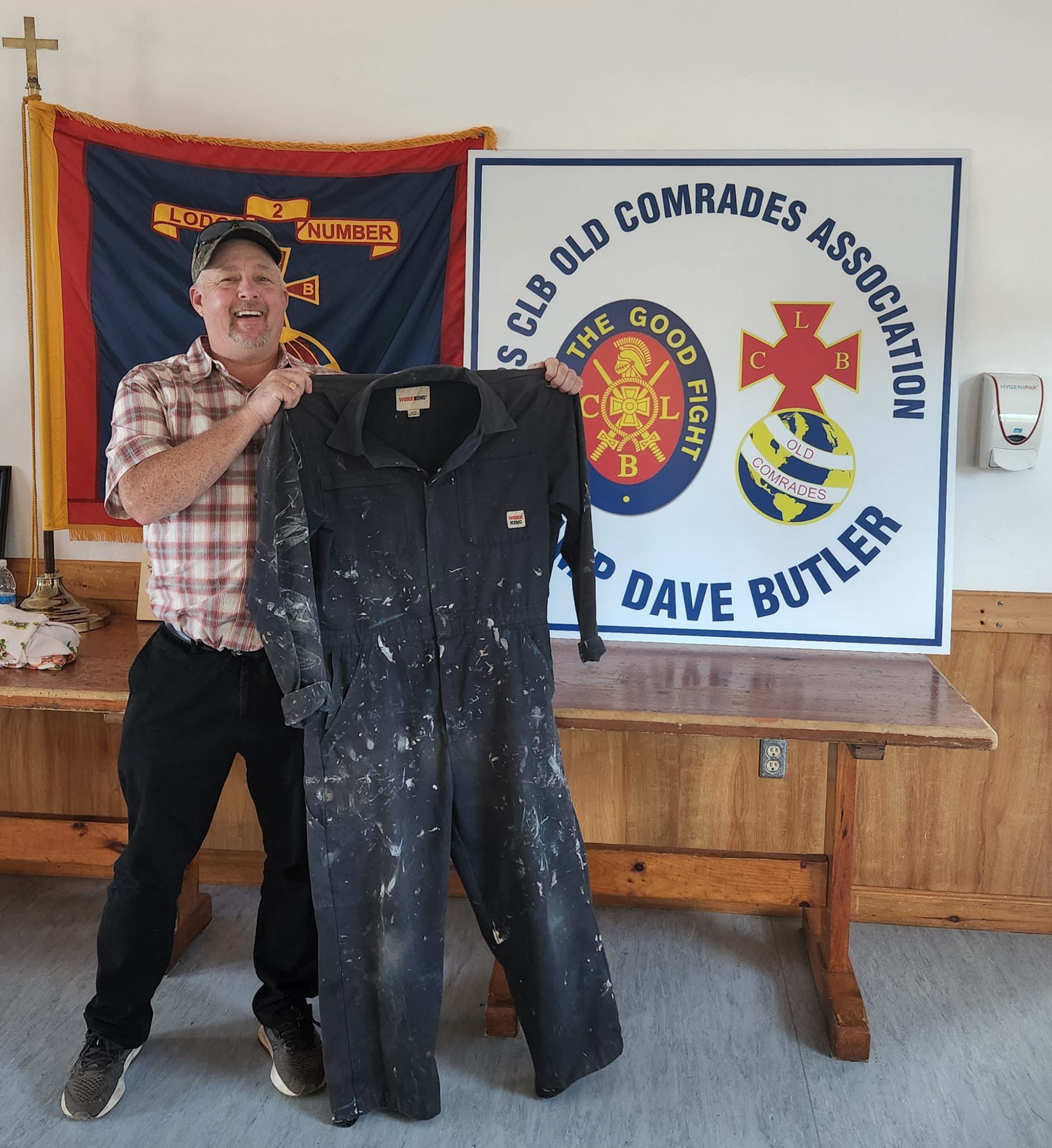Coveralls that Dave had left in at the Camp