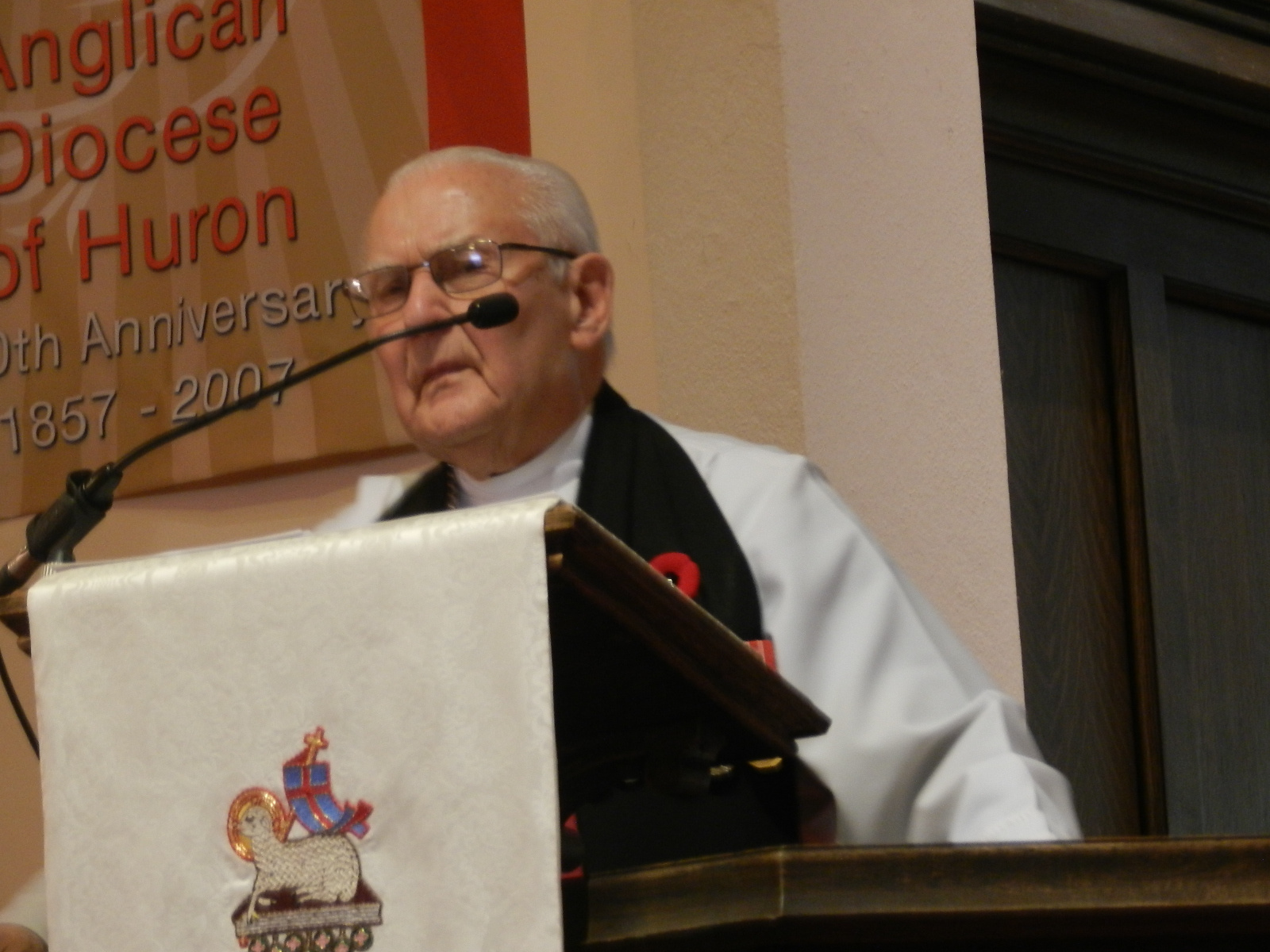 The Venerable Commander Dr. Ronald Matthewman, Archdeacon - delivering the Homily