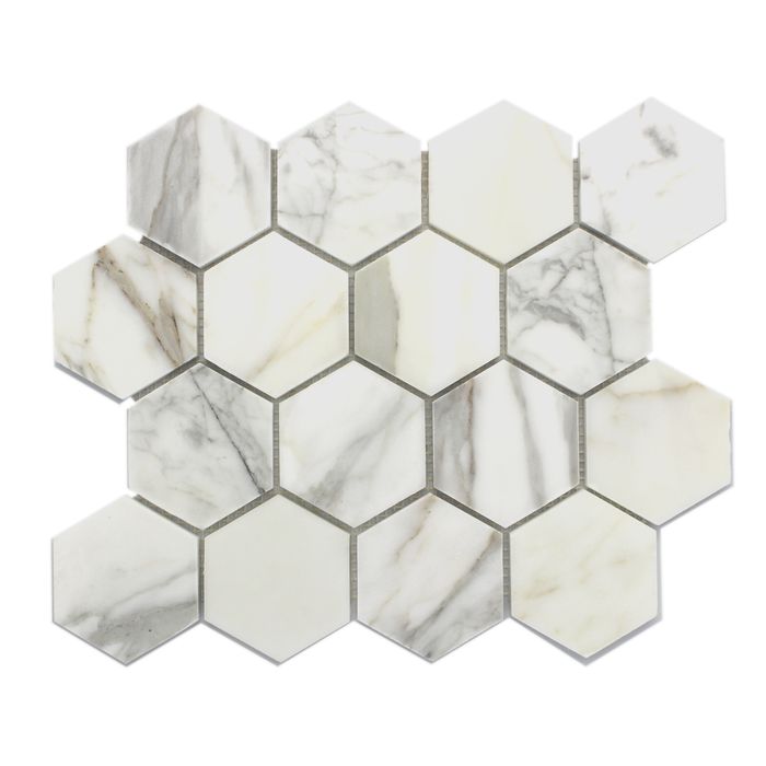 Calacatta Gold Hexagon 3"