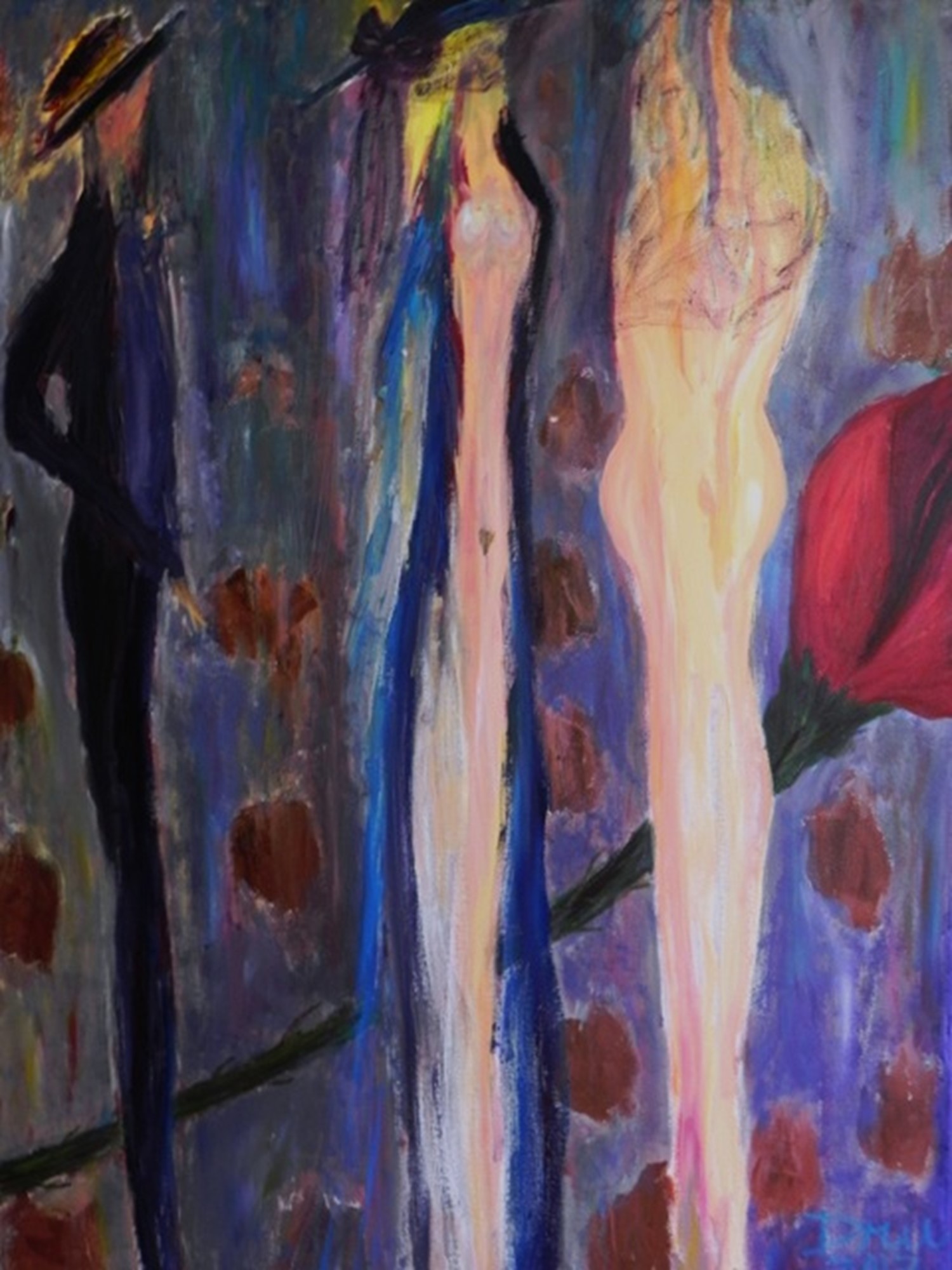 Everybody Knows...(Inspired by Leonard Cohen), Dru, 2012, 40"X30", Acrylic on canvas