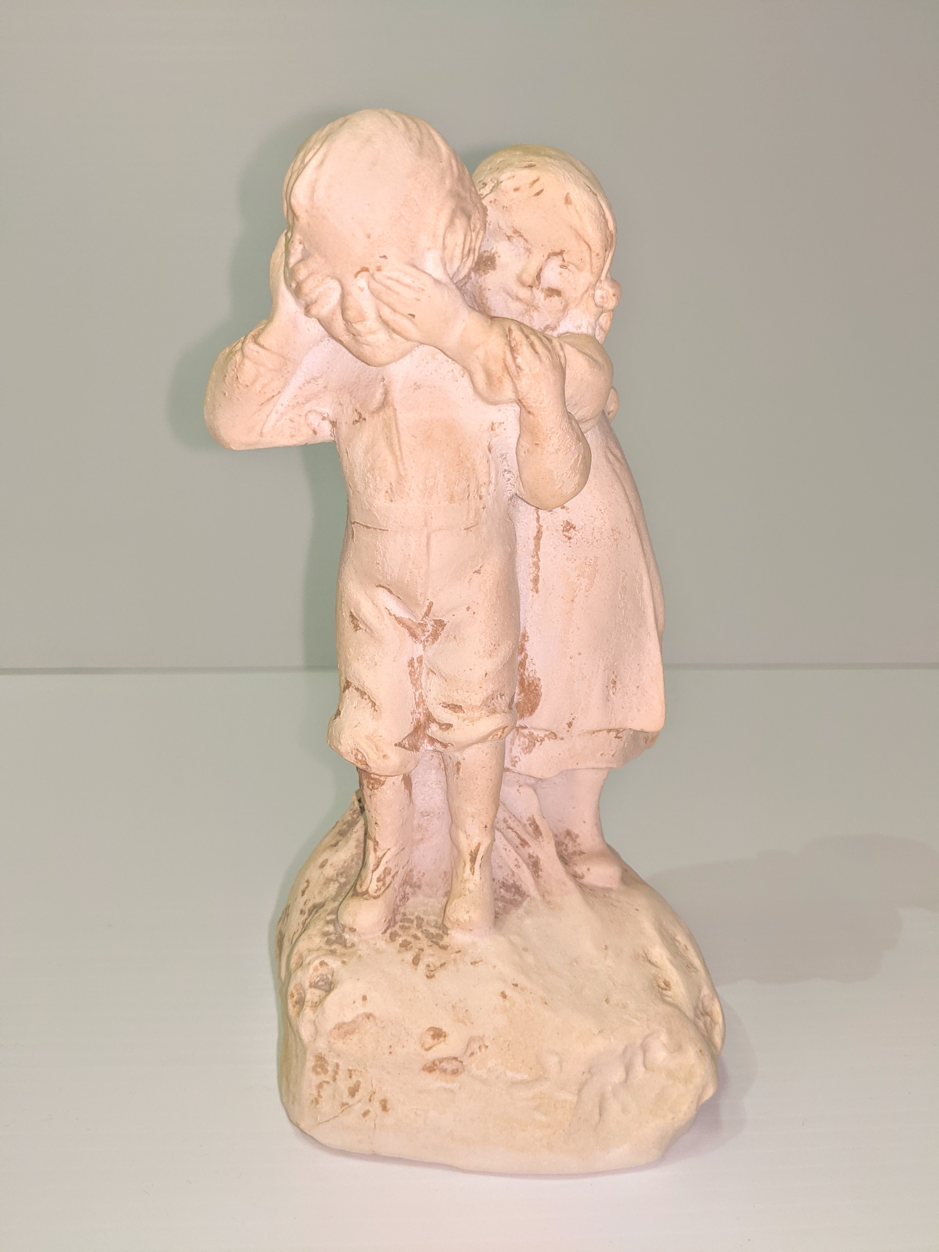 This adorable statue of 2 kids playing was donated to the FVHC by Eunice Hitchcock - who was a teacher in Fort Vermilion for many years. The statues main unique feature is its medium - it's made of salt! We would love to know how that process works, please contact us if you have more information on it - or have connections to Eunice!

22/2/2021
1999.03.98 / Hitchcock, Eunice
