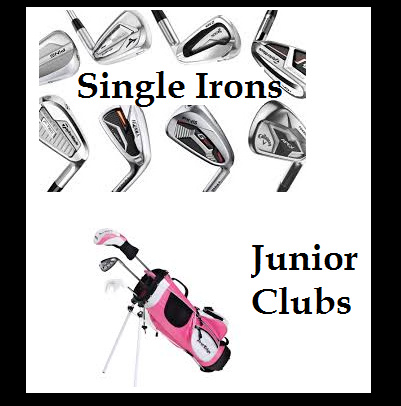 Junior Golf Clubs and Single irons