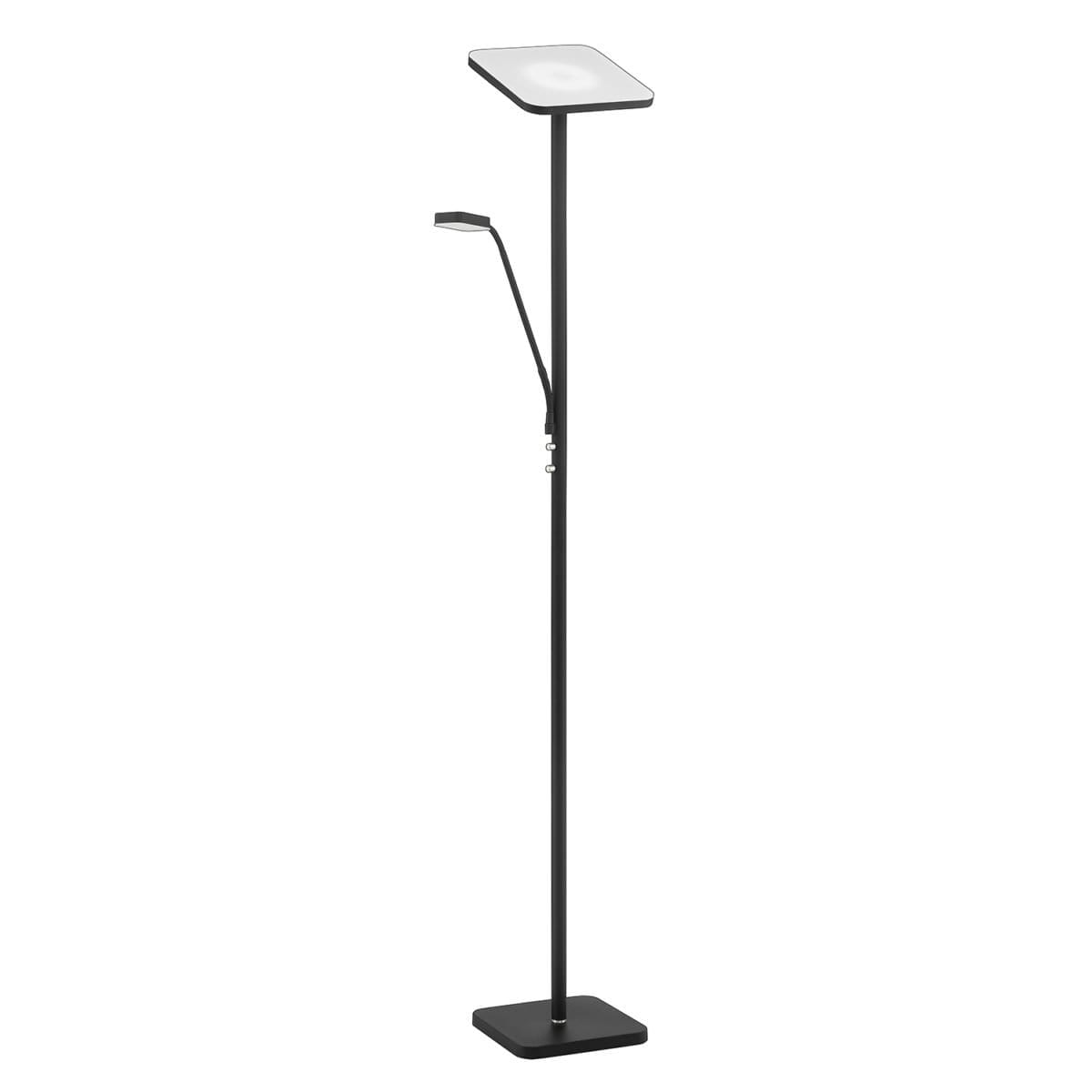 148 TC 5012 BLK/SN
LED Torchiere with Reading Light
Available in Black with Satin Nickle 
or Satin Nickle
Regular Price $333.99
Sale Price $233.99 
